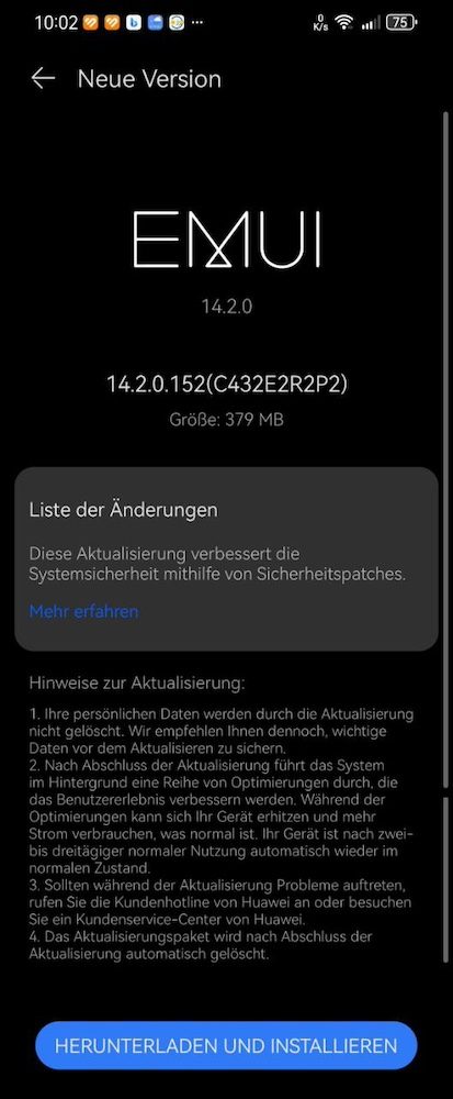 HUAWEI P60 Pro bekommt Oktober '24 Update 1