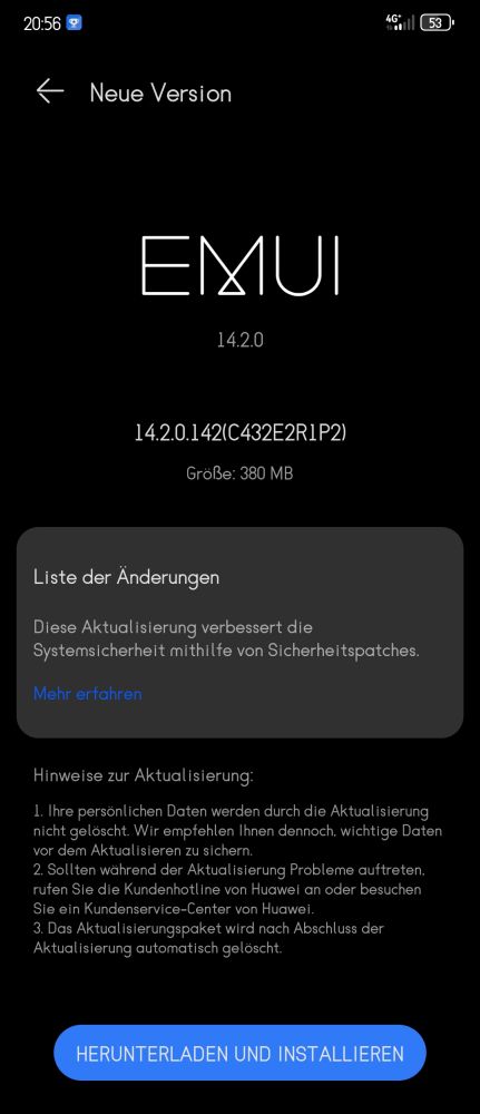 HUAWEI Mate X3 Update Juni 2024 Changelog