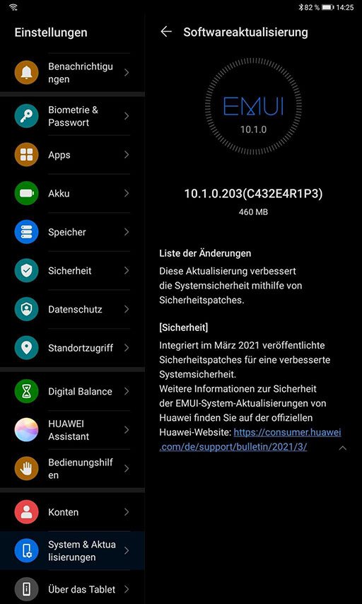 HUAWEI MatePad 10.4 Firmware Update – Sicherheitspatch Dezember 2022 9