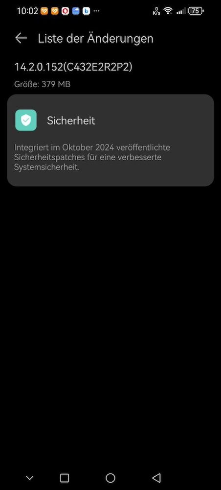 HUAWEI P60 Pro bekommt Oktober '24 Update 2