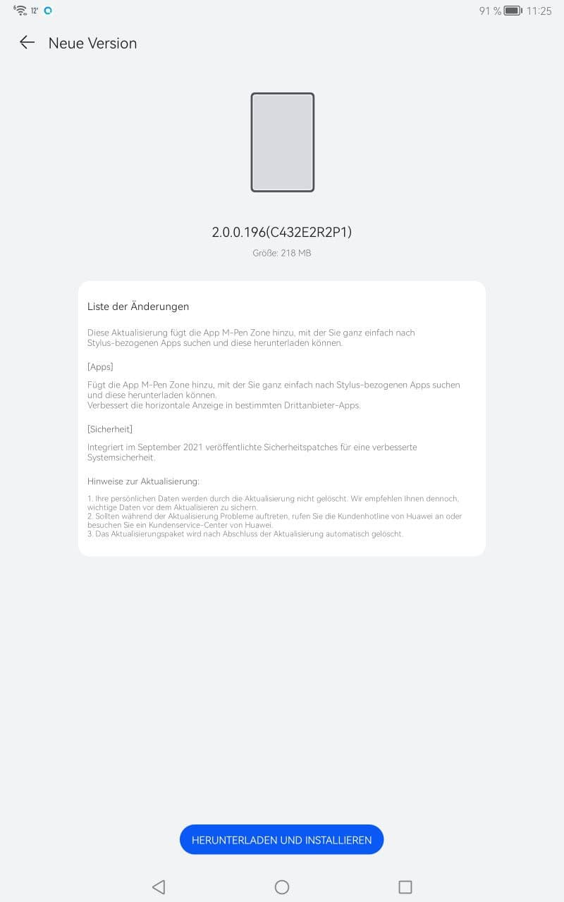 Huawei MatePad 11 Firmware Update 64