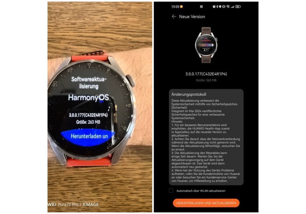 HUAWEI Watch 3 Pro Firmwareupdate